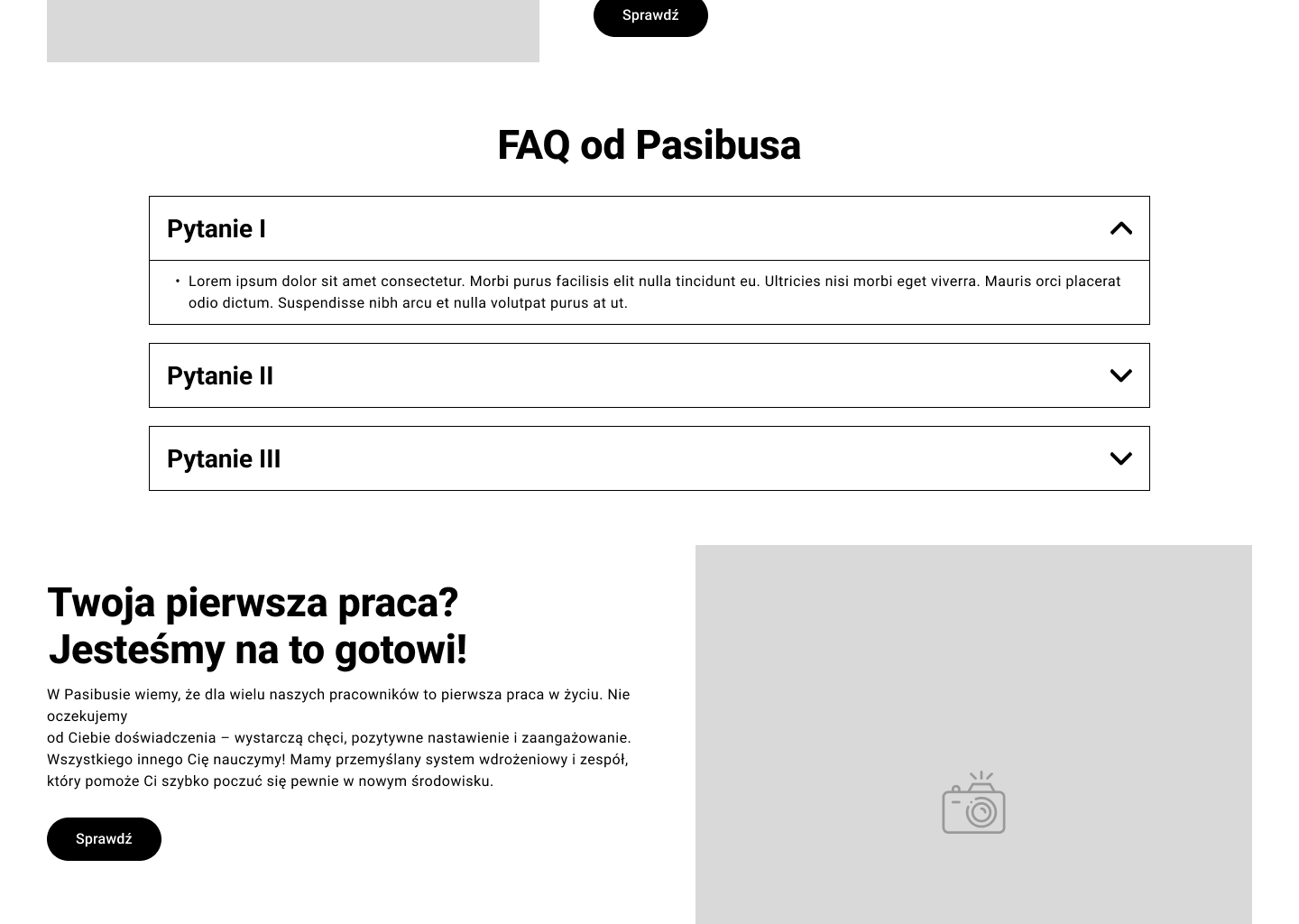 Pasibus burger chain job board — job listings and offer cards on desktop